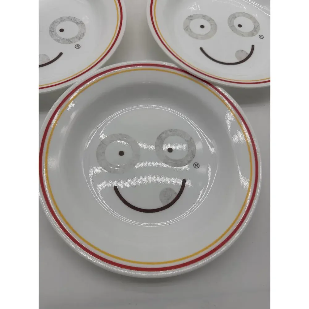 Set of 4 Spaghettios‎ HTF Vintage White Corelle 25th Anniversary Soup Salad Bowl